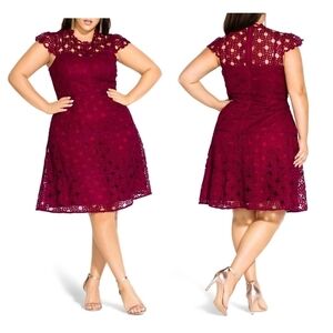 City Chic Lovey Lace dress